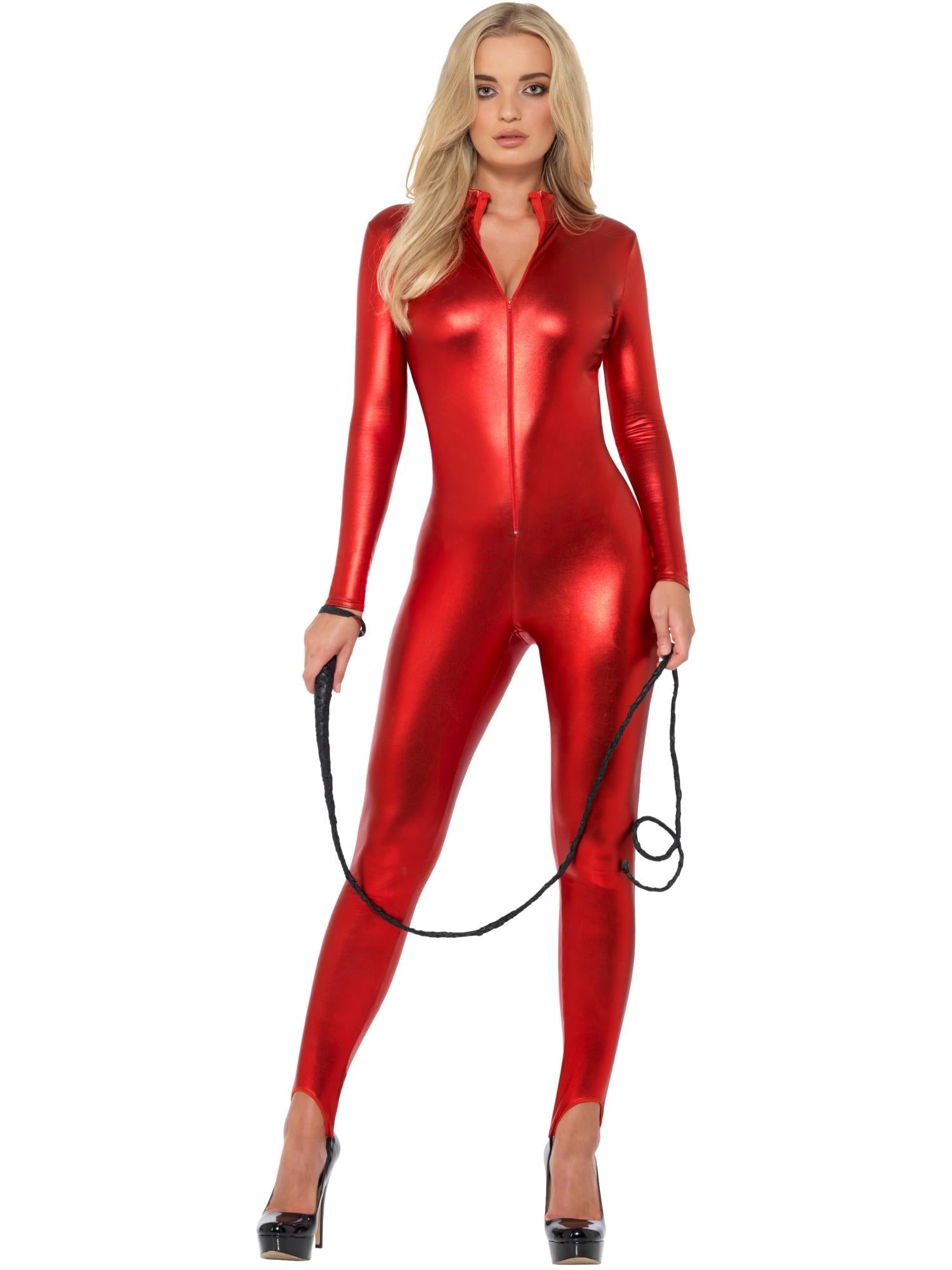 Fever Miss Whiplash Costume, Red | Smiffys