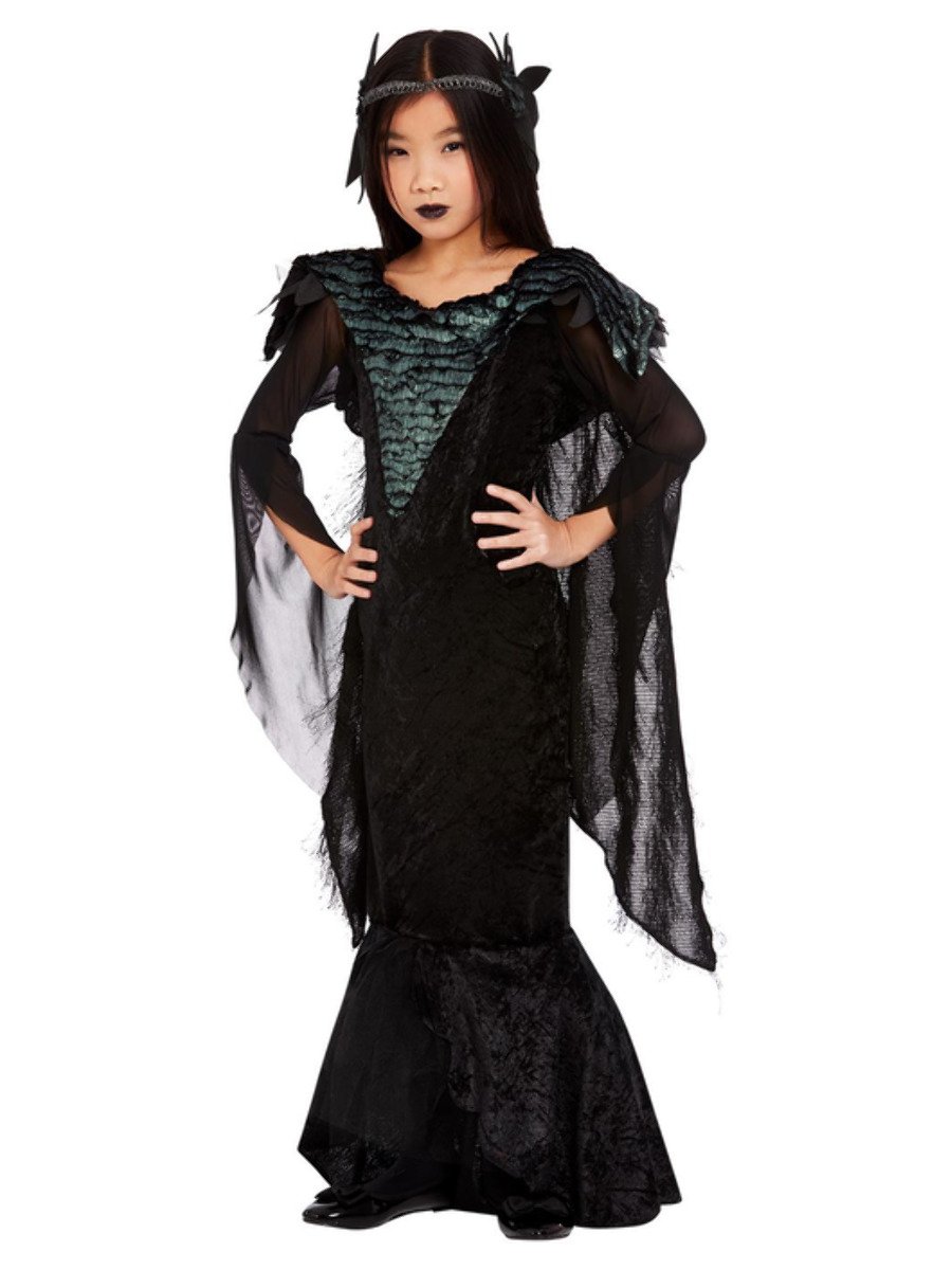 GOTHIC PRINCESS COSTUME Girls Large 12-14 Halloween Child Vampire Goth  Black NEW
