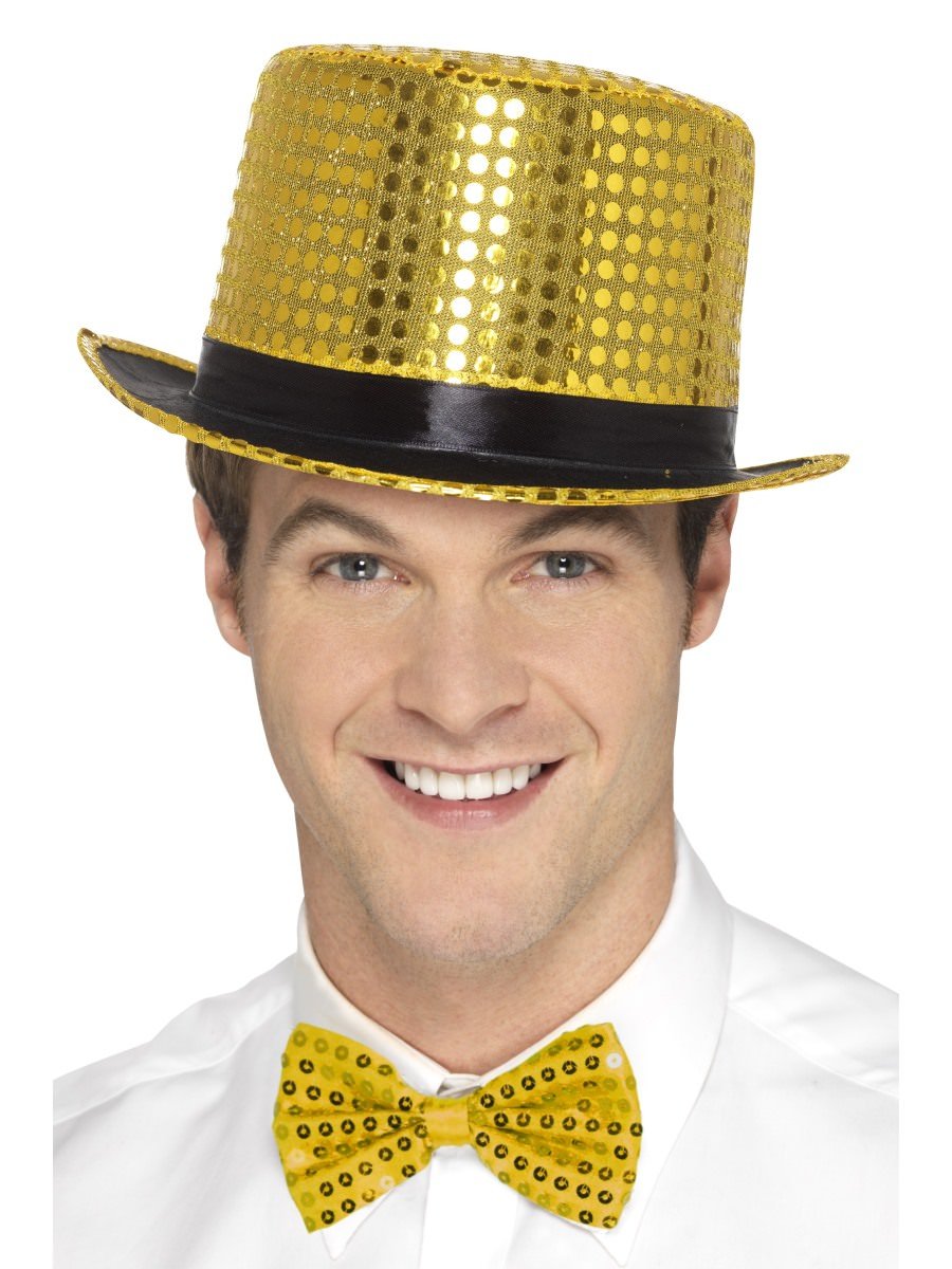 Smiffys Glitter Cowboy Hat (Gold)