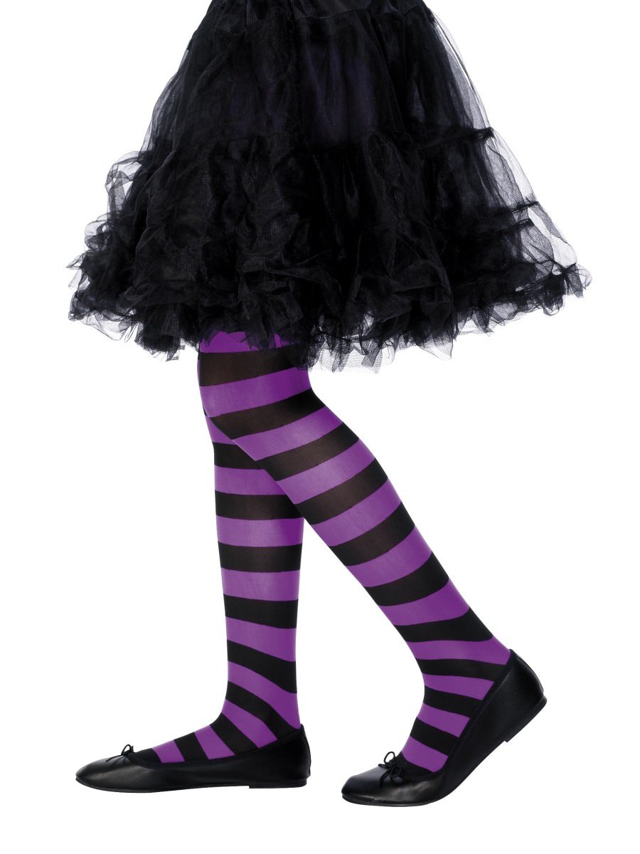 Pink And Black Striped Tights — The Party Monster