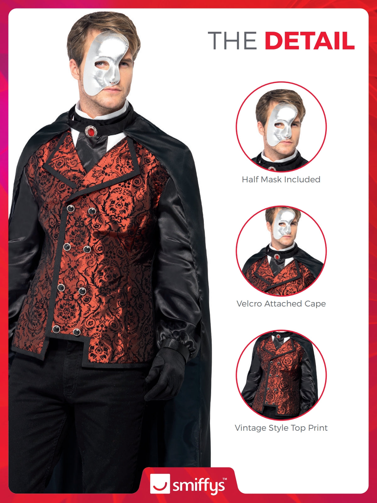 Dark Opera Masquerade Costume 3