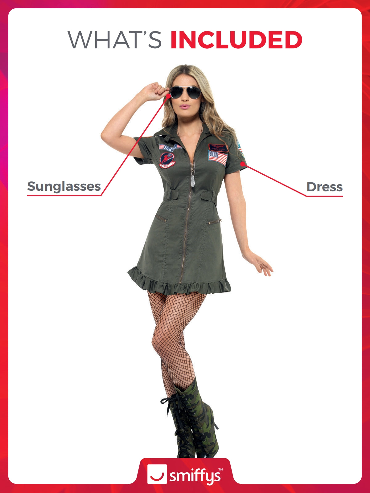 Top Gun Deluxe Ladies Costume 2