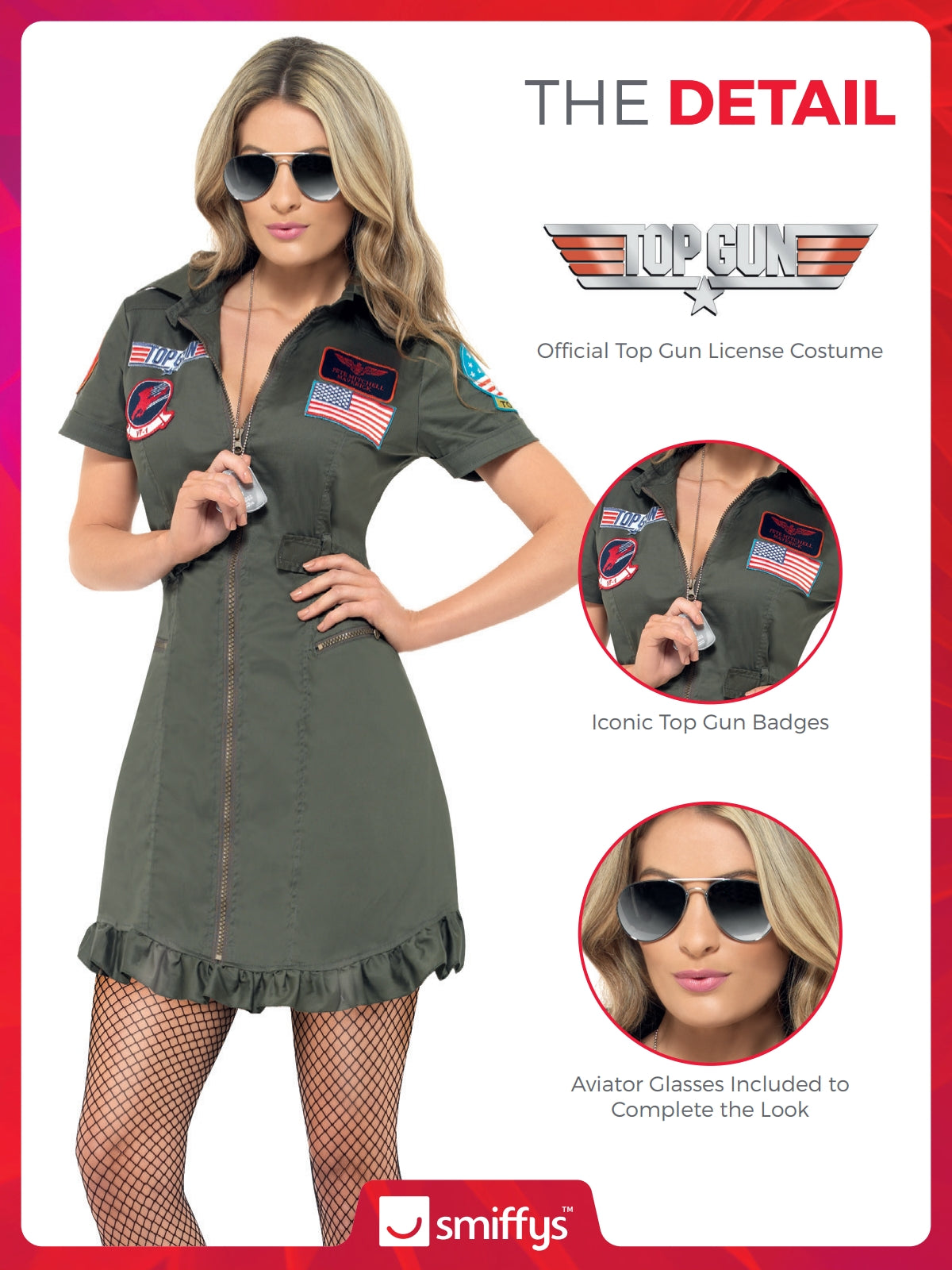 Top Gun Deluxe Ladies Costume 3