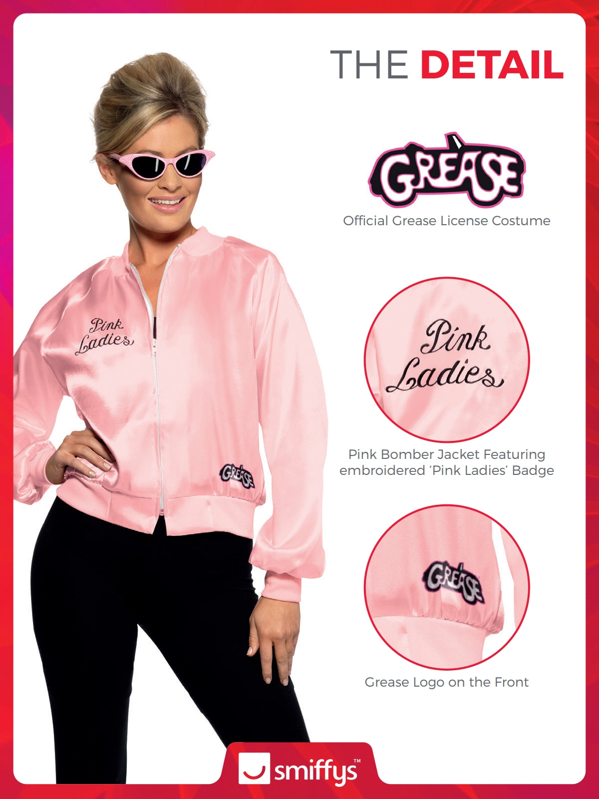 Grease Pink Ladies Jacket | Smiffys