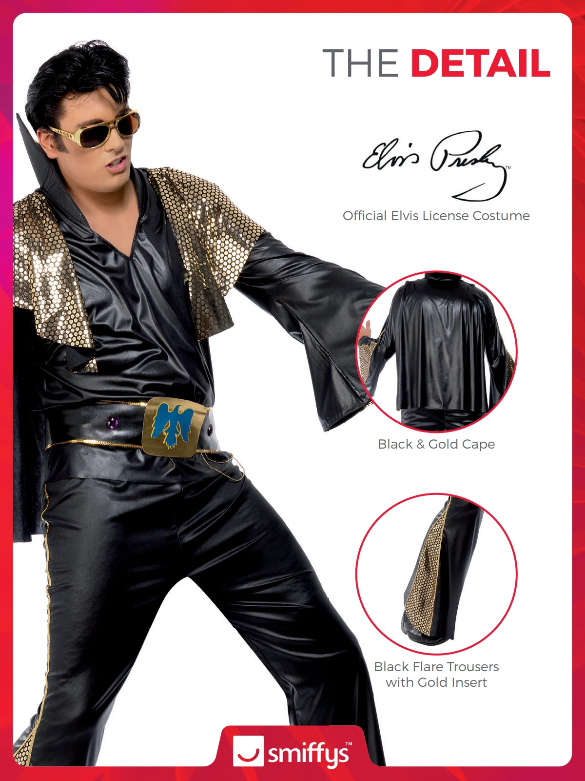 Elvis Costume, Black & Gold 3