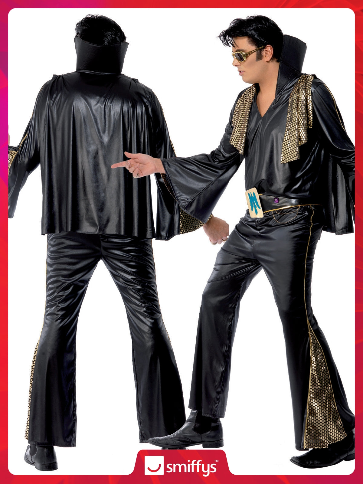 Elvis Costume, Black & Gold 4