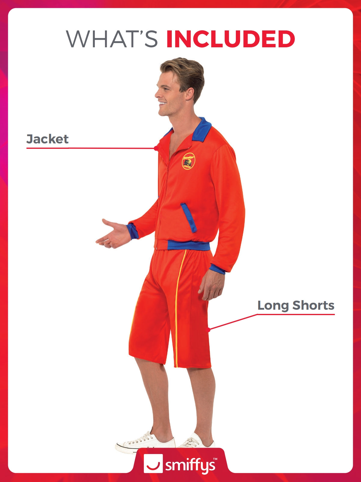 Baywatch Beach Men's Lifeguard Costume 2