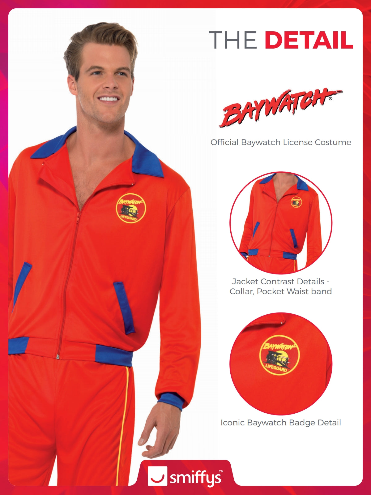 Baywatch Beach Men's Lifeguard Costume 3