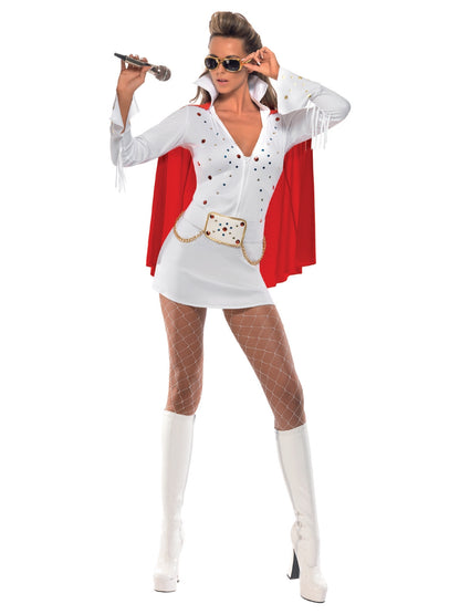 Elvis Viva Las Vegas Costume, White 1