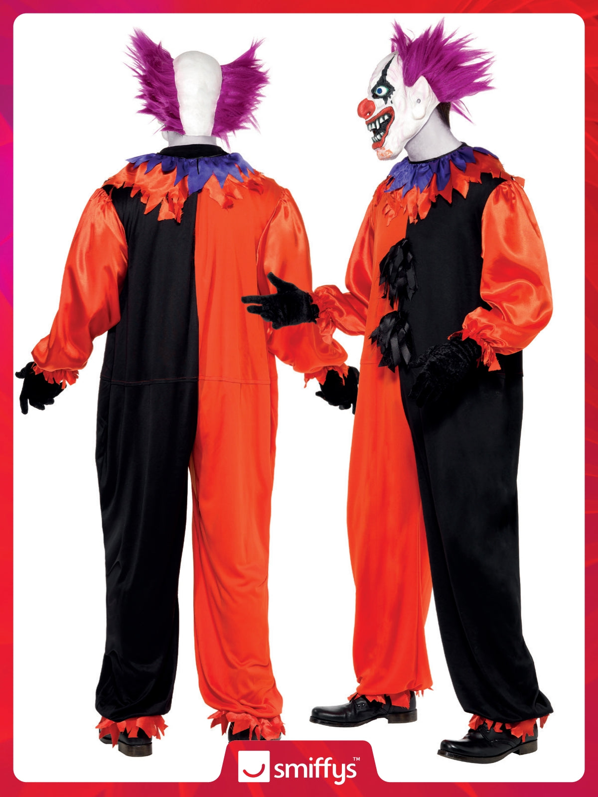 Cirque Sinister Scary Bo Bo the Clown Costume 4