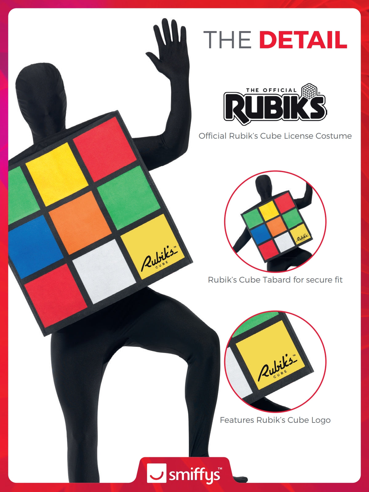 Rubik's Cube Unisex Costume 3