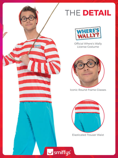 Mens Where's Wally? Costume 3