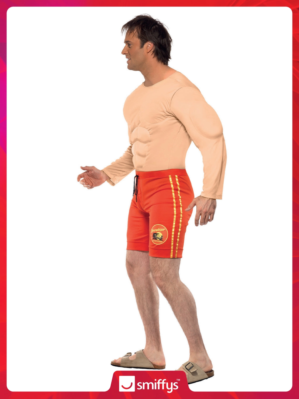 Baywatch Lifeguard Costume with Muscle Vest 4