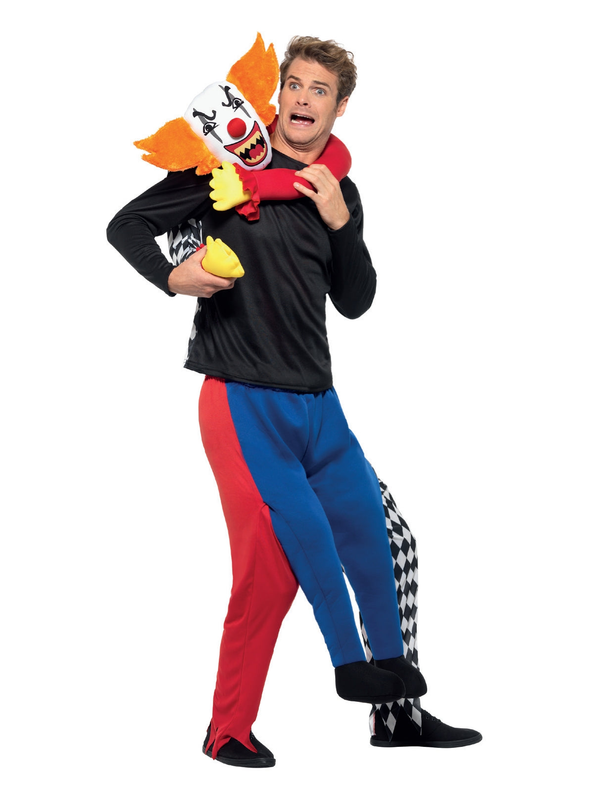 Piggyback Kidnap Clown Costume 1