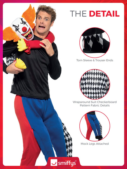 Piggyback Kidnap Clown Costume 3