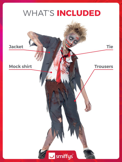 Zombie School Boy Child Costume 2