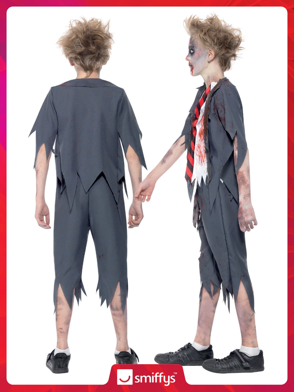 Zombie School Boy Child Costume 4