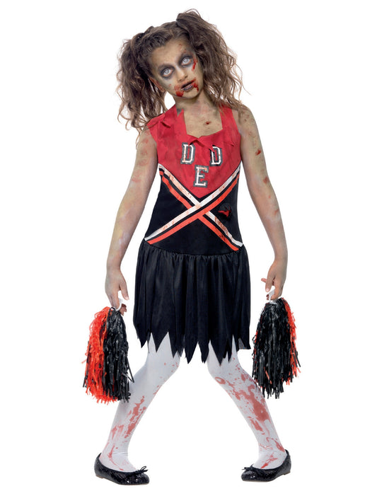 Zombie Cheerleader Child Girl's Costume 1