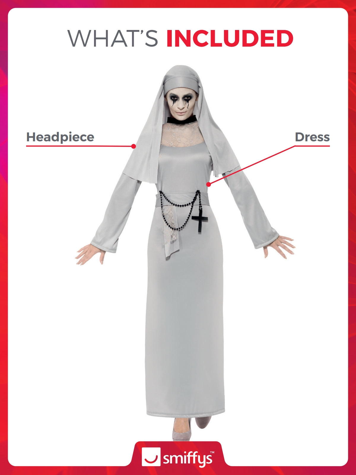 Gothic Nun Costume 2