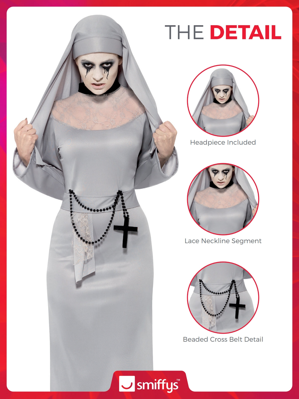 Gothic Nun Costume 3