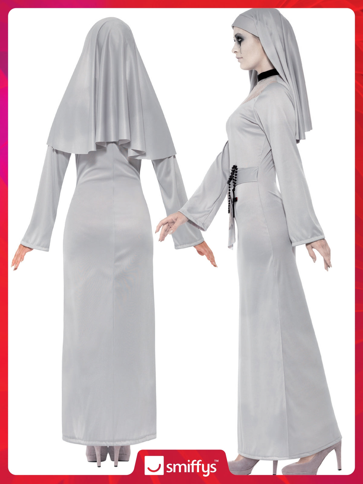 Gothic Nun Costume 4