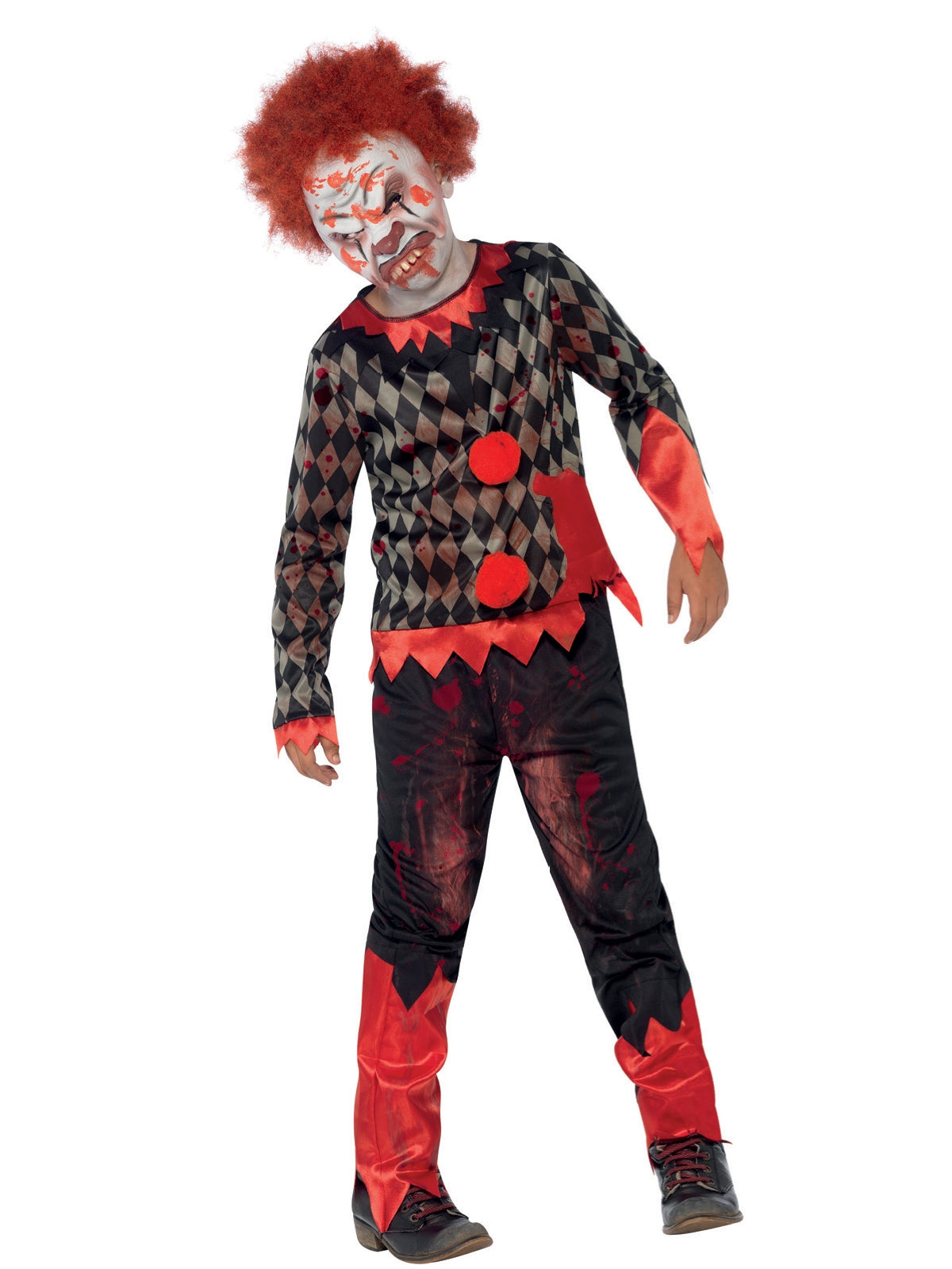 Zombie Clown Child Boy's Costume 1