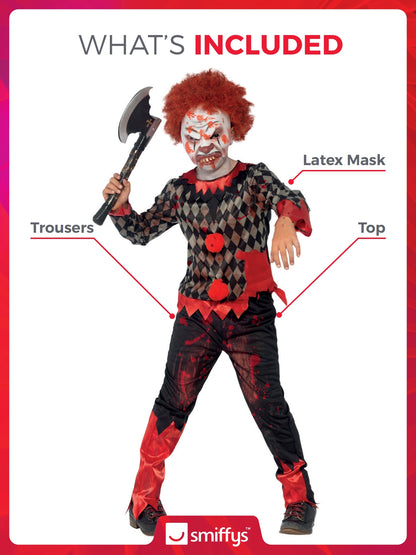 Zombie Clown Child Boy's Costume 2