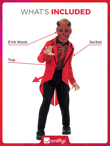 Deluxe Day of the Dead Devil Boy Costume 2