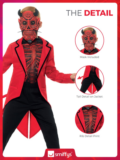 Deluxe Day of the Dead Devil Boy Costume 3