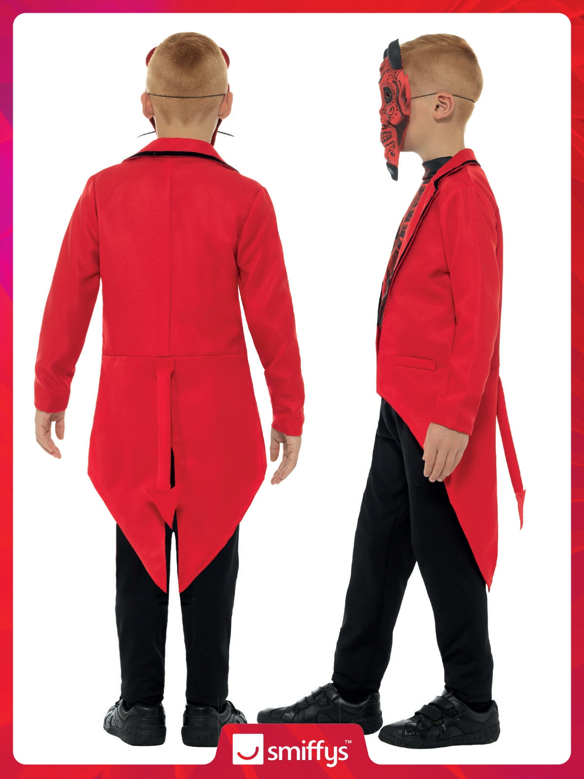 Deluxe Day of the Dead Devil Boy Costume 4