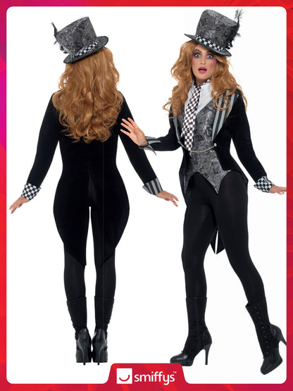 Deluxe Dark Miss Hatter Costume 4