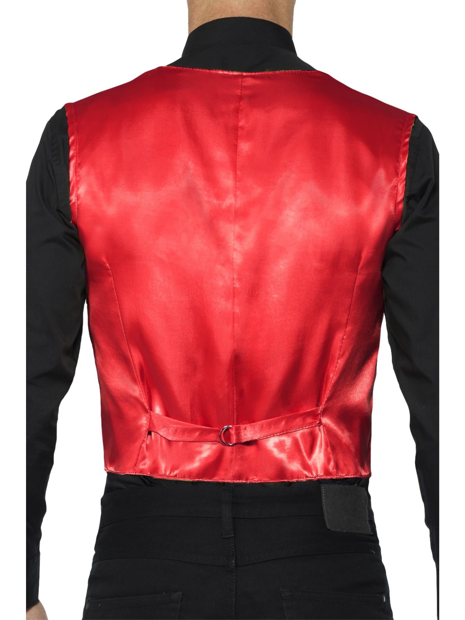 Sequin Waistcoat Red Smiffys