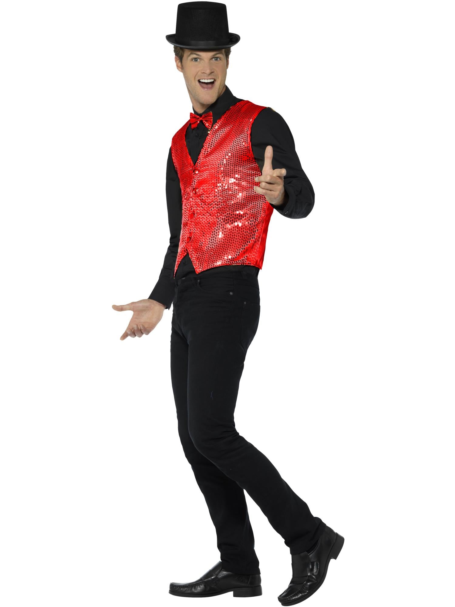 Mens sequin waistcoat deals