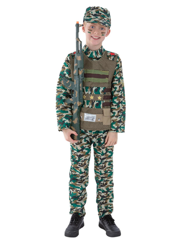 Camouflage Military Boy Costume