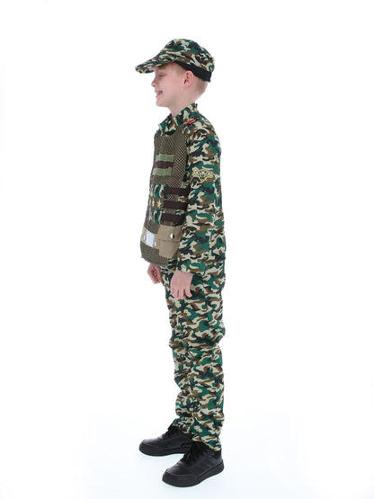 Camouflage Military Boy Costume