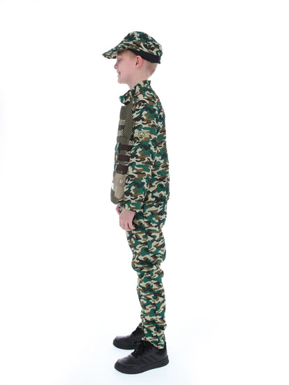 Camouflage Military Boy Costume