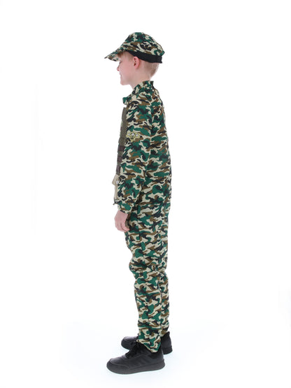 Camouflage Military Boy Costume