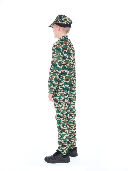 Camouflage Military Boy Costume