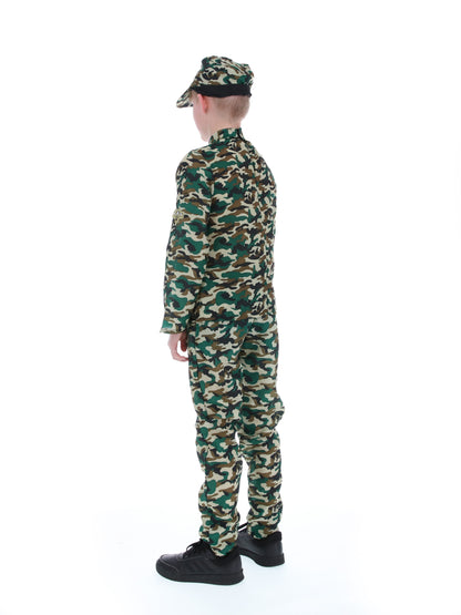 Camouflage Military Boy Costume