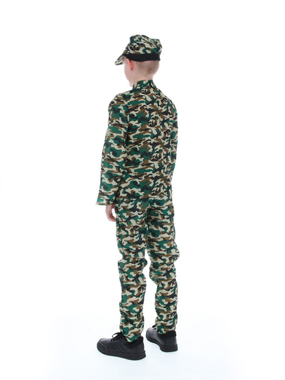 Camouflage Military Boy Costume