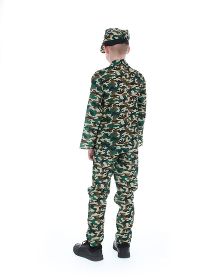 Camouflage Military Boy Costume