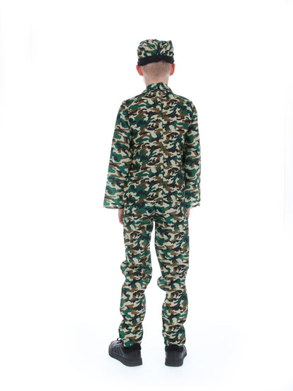 Camouflage Military Boy Costume