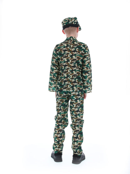 Camouflage Military Boy Costume