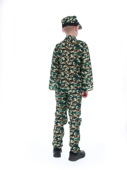 Camouflage Military Boy Costume