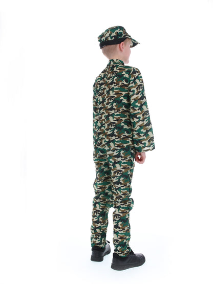 Camouflage Military Boy Costume