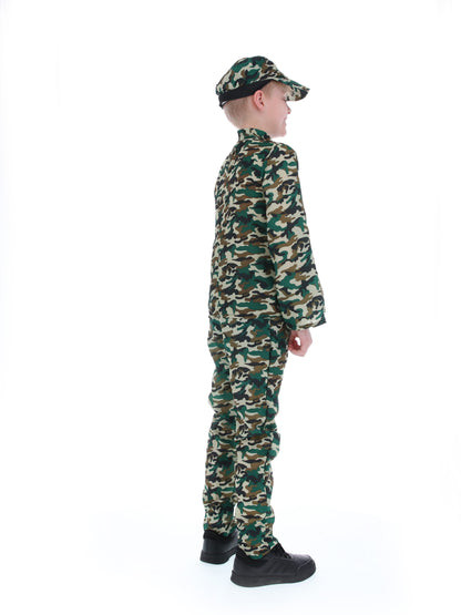 Camouflage Military Boy Costume