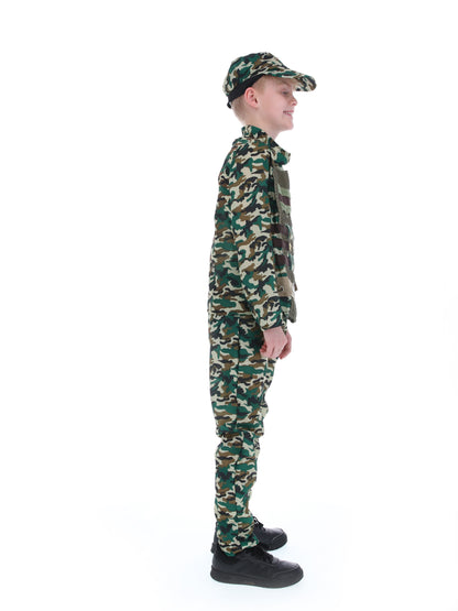 Camouflage Military Boy Costume