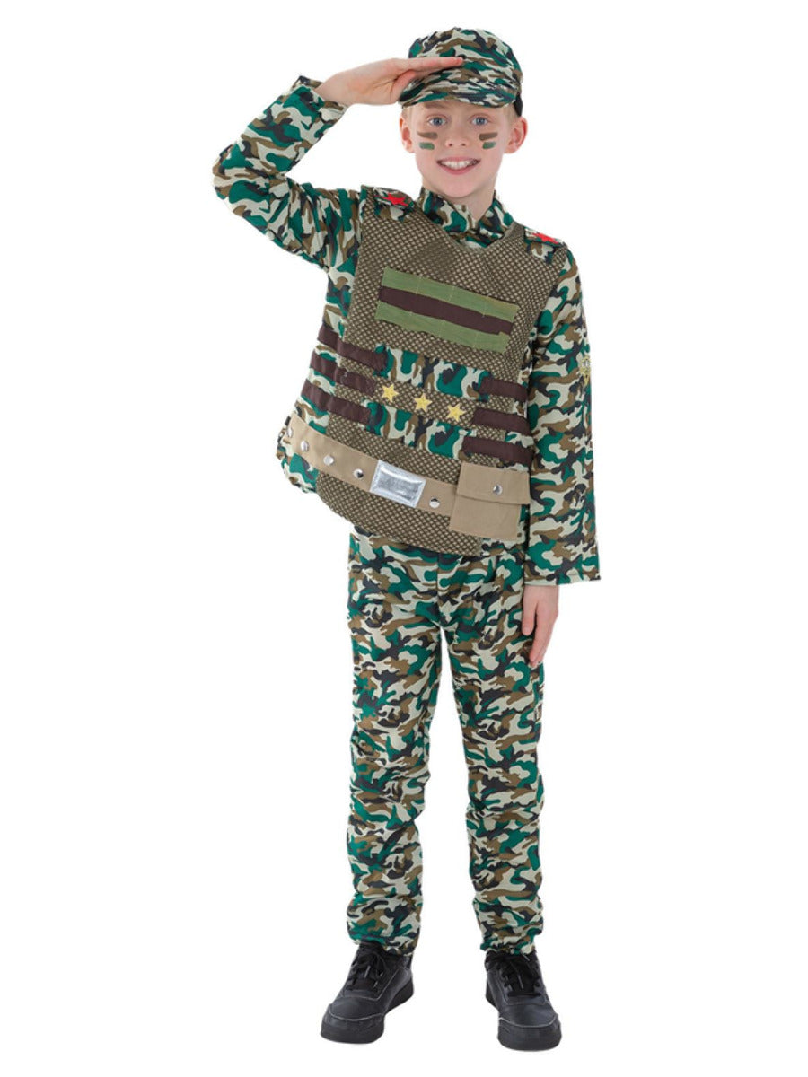 Camouflage Military Boy Costume | Smiffys