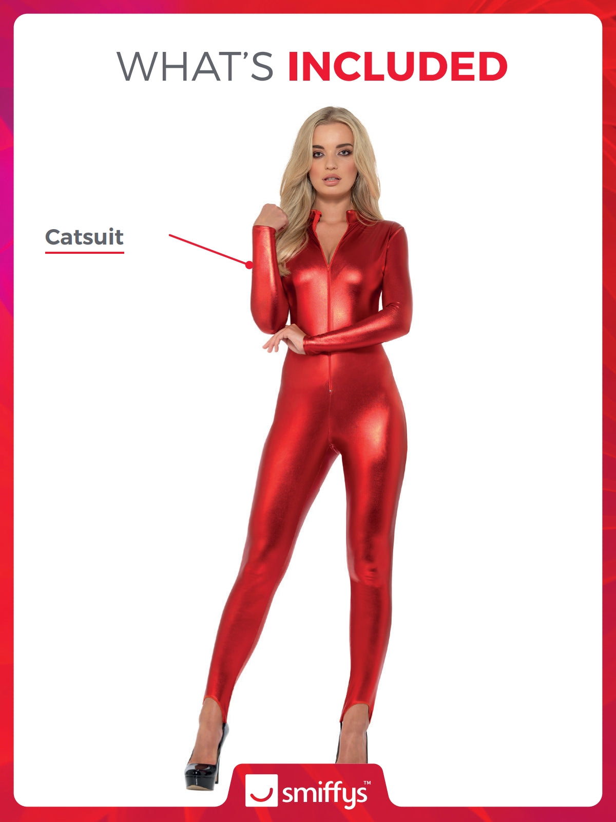 Fever Miss Whiplash Costume, Red 2