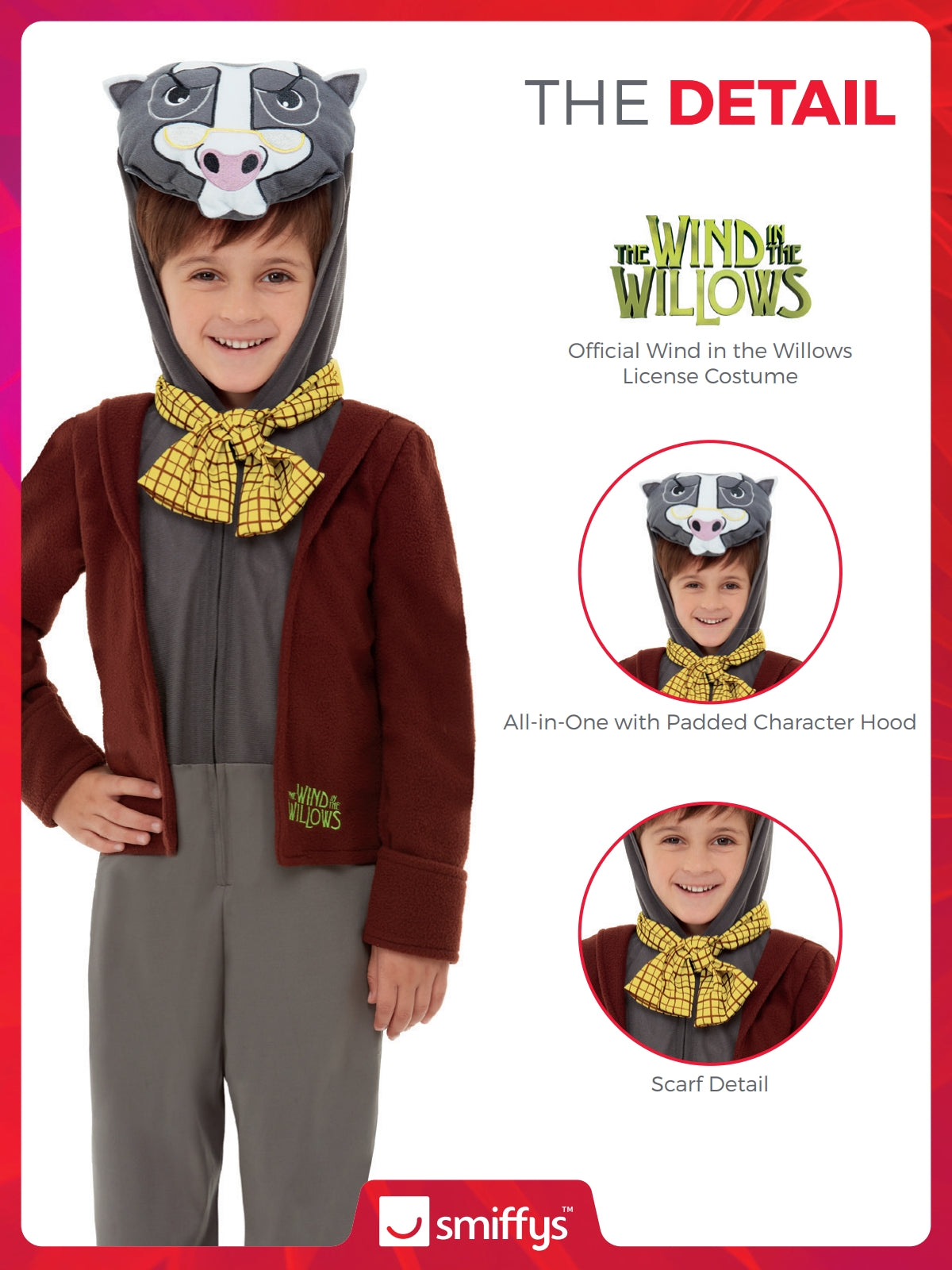 Wind in the Willows Badger Deluxe Costume 3